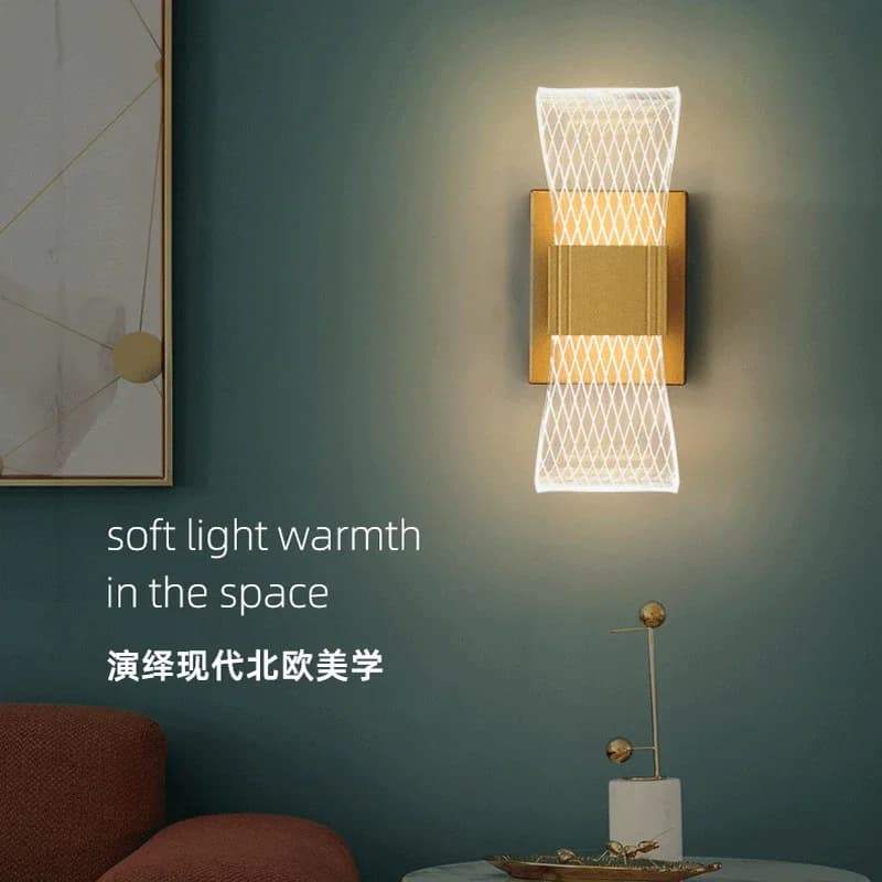 Applique Murale de Luxe Nordique à LED en Frêne et Aluminium, Luminaire Décoratif d'Nik, Idéal pour 