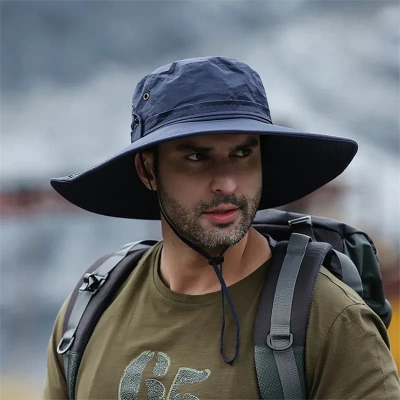 Chapeau seau d'été pour hommes, Cowboy, pêche en plein air, randonnée, plage, maille respirante, Ant
