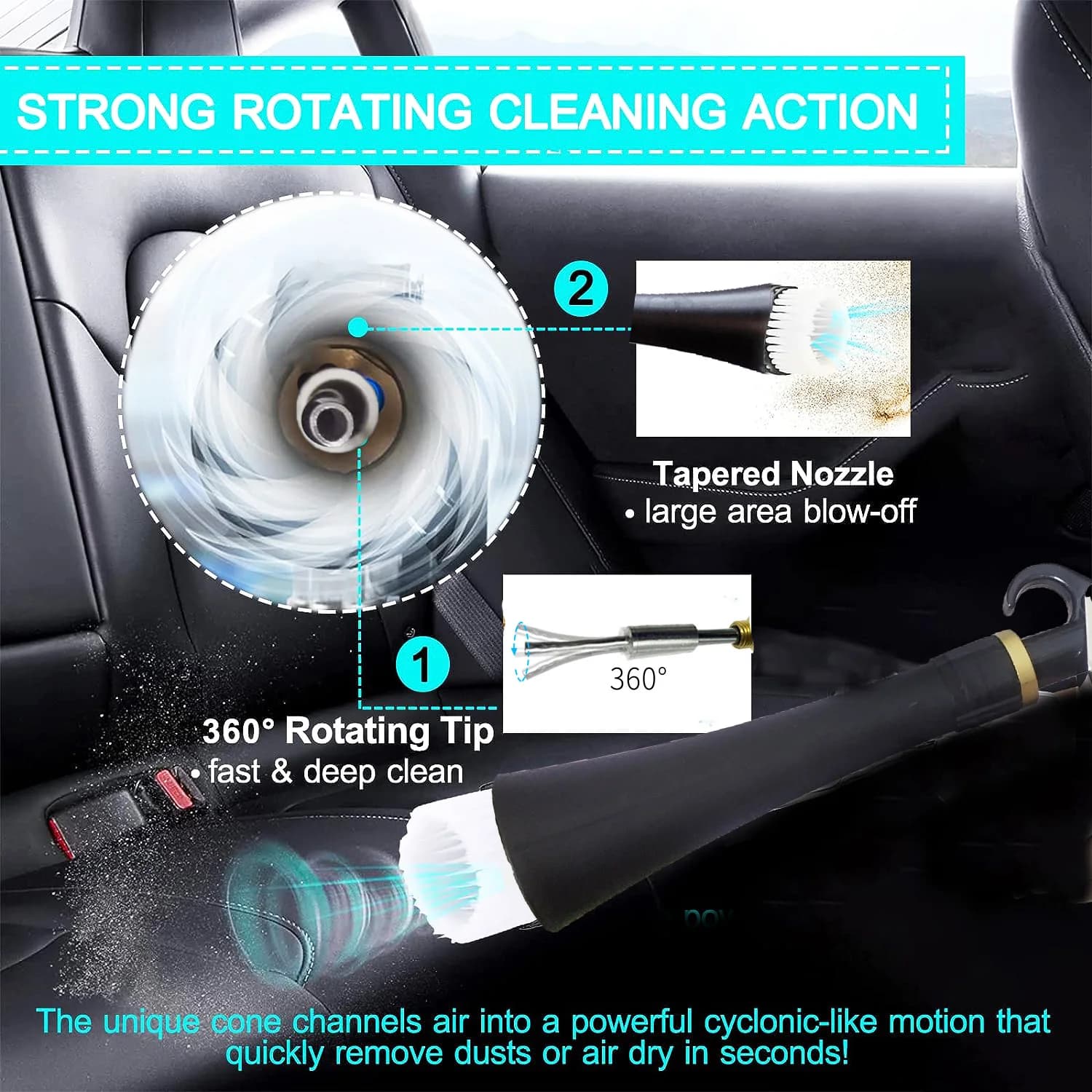 Z-014Portable High Quality Japanese Stainless Bearring Tube Dry Wash Blowing Gun Tornador Gun with A