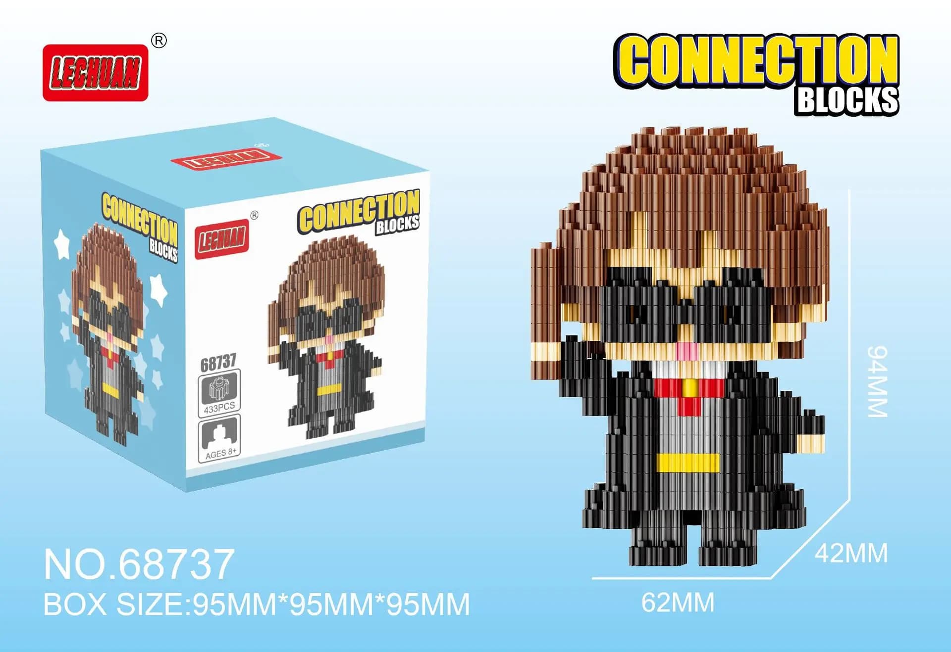 Blocs de construction Harry Potter Linkgo Hermione Ron Dumbledore Snape, modèle de film 3D, assembla