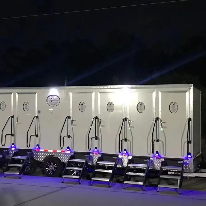 Remorque de toilettes portables de haute qualité pour chantier de construction, solution d'assainiss