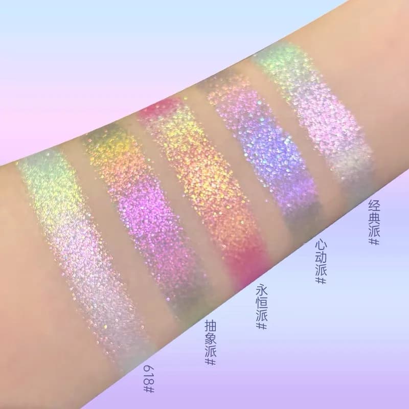 Sheeneffect Chameleon fard à paupières couleur unique maquillage pour les yeux super scintillant lon