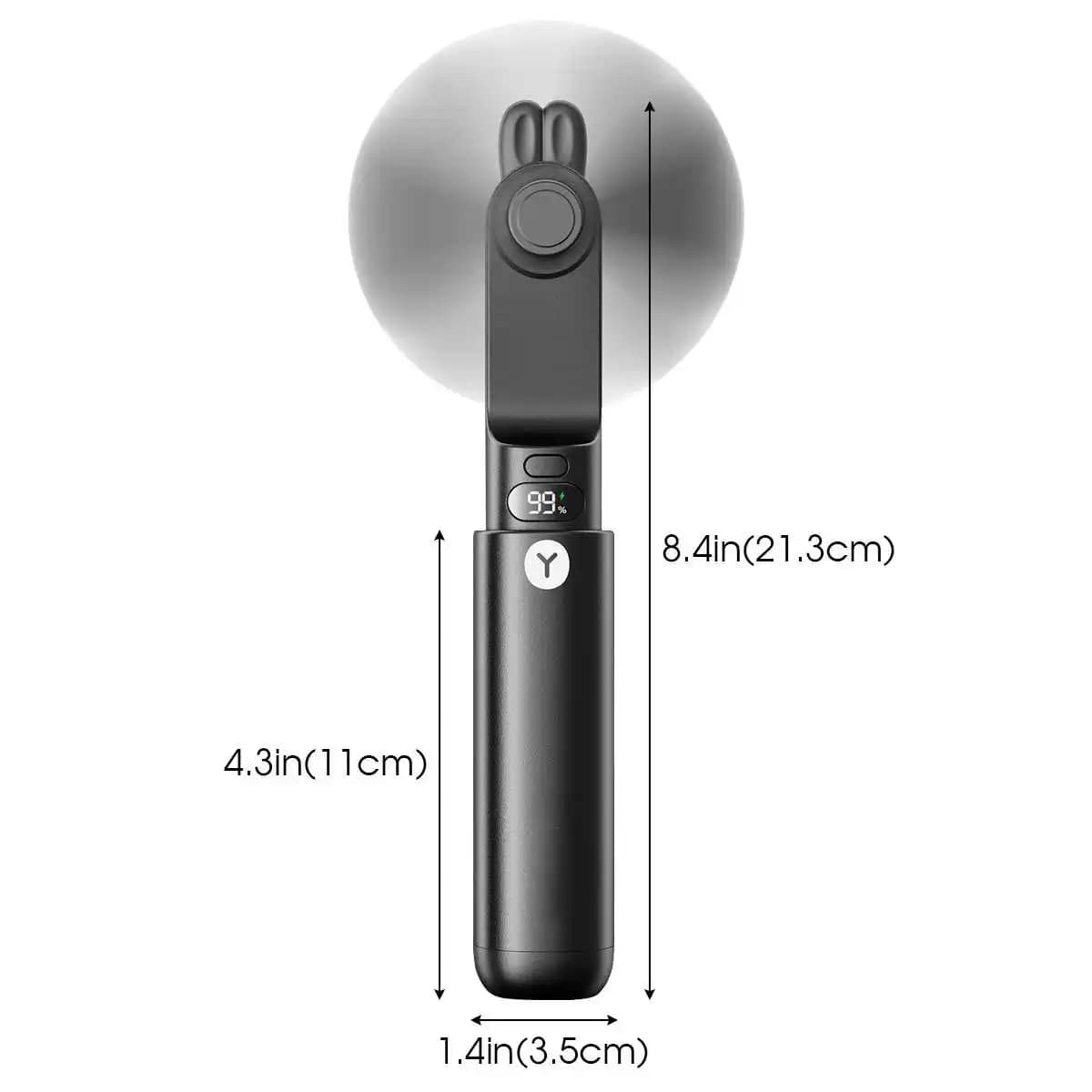 Ventilateur de poche portable avec fonction de banque d'alimentation, mini ventilateur mignon, affic