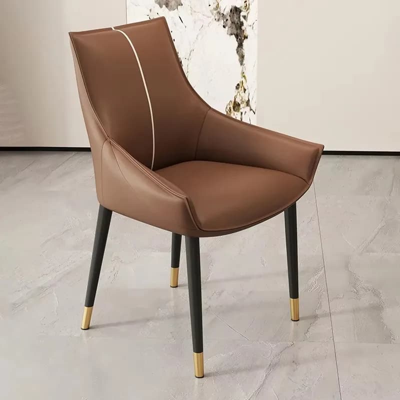 Chaises de salle à manger rembourrées à la mode, modernes avec accoudoir, chaises de salle à manger 