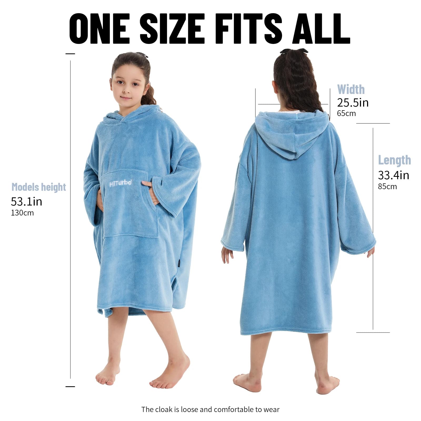 Robe à langer pour enfants, couverture portable en peluche, serviettes de bain douces, poncho de sur