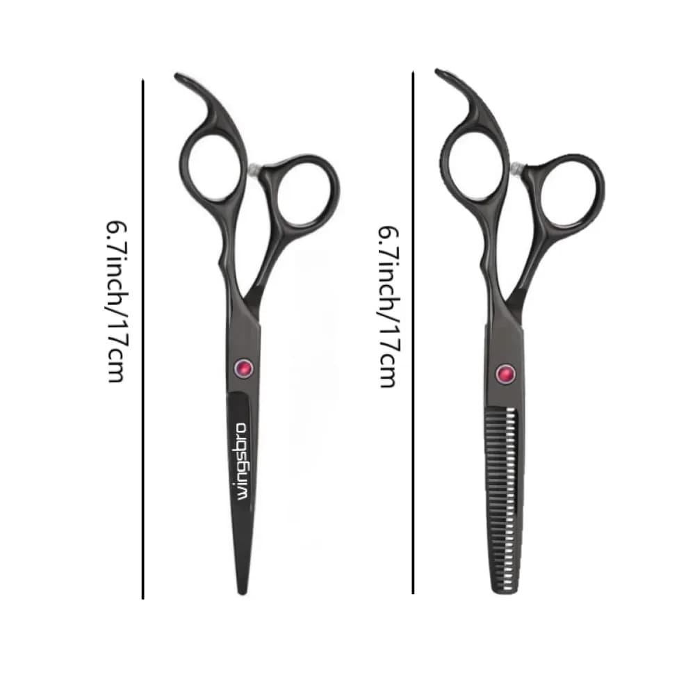 6 pouces coupe amincissement outil de coiffure ciseaux à cheveux ensemble en acier inoxydable Salon 