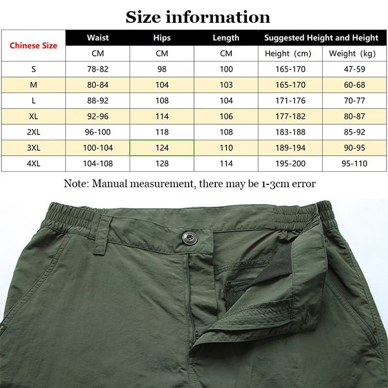 Pantalon Cargo tactique d'été pour hommes, léger, décontracté, imperméable, résistant à l'usure, mul