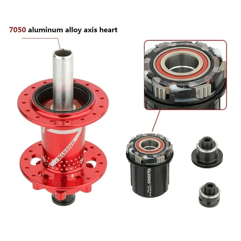 HASSNS PRO7 moyeu vtt 32 36 trous portant vélo moyeu libre moyeu arrière dégagement rapide 32H 36H q