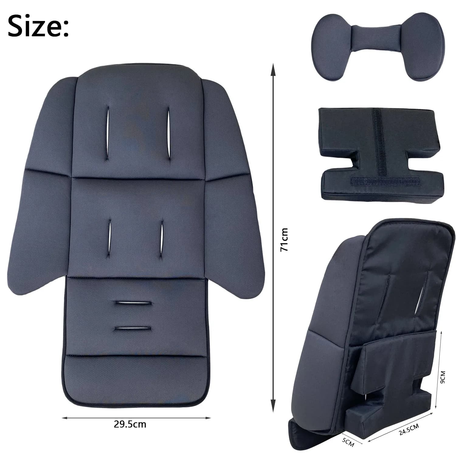 Coussin de siège universel pour poussette de bébé, Compatible avec Uppababy Vista V2, V3 Cruz V2 2 e