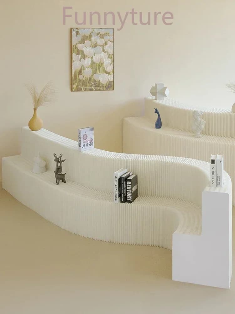 Étagère de présentation de produits en papier commerciale avec écran pliable, étagère de présentatio