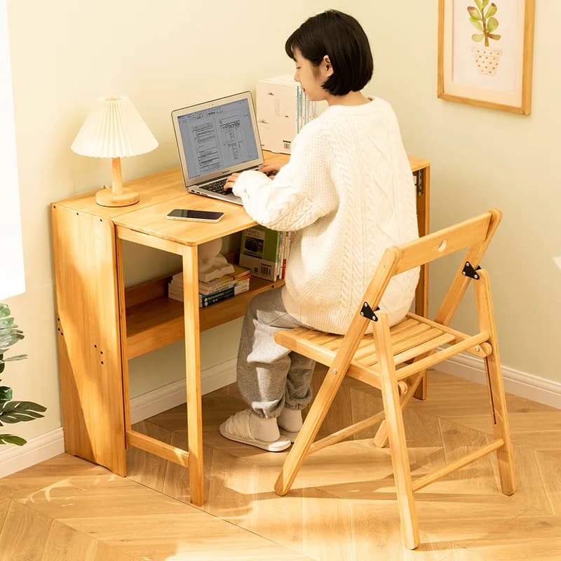 Bureau pliant pour ordinateur, table d'ordinateur, petit bureau d'étudiant, bureau domestique, table
