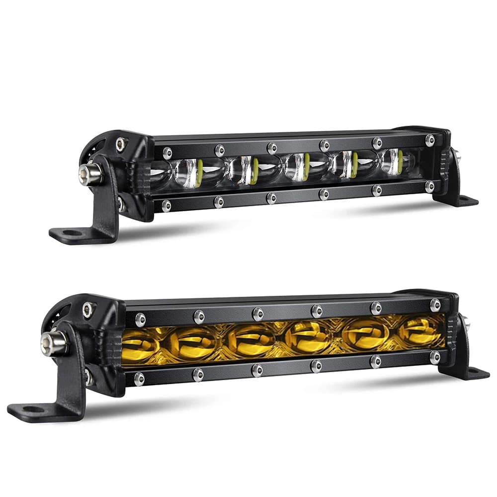 8D 8 "12V 24V projecteur barre lumineuse LED tout-terrain mince Barra LED barre lumineuse de travail