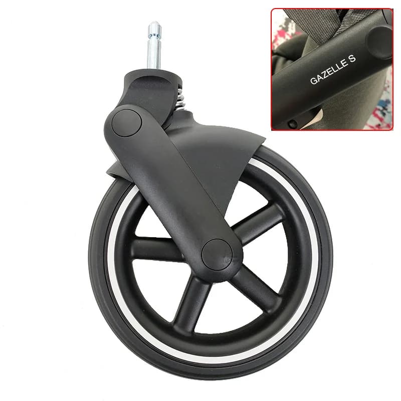 Roue avant de poussette pour landau Cybex Gazelle S, avec cadre de roue, roulement, axe de pneu, acc