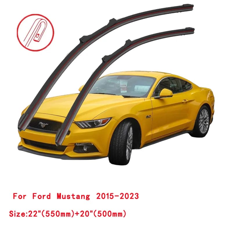 Essuie-glace Double en caoutchouc pour Ford Mustang coupé Convertible Mach-E 2004 2005 2006 2007 201