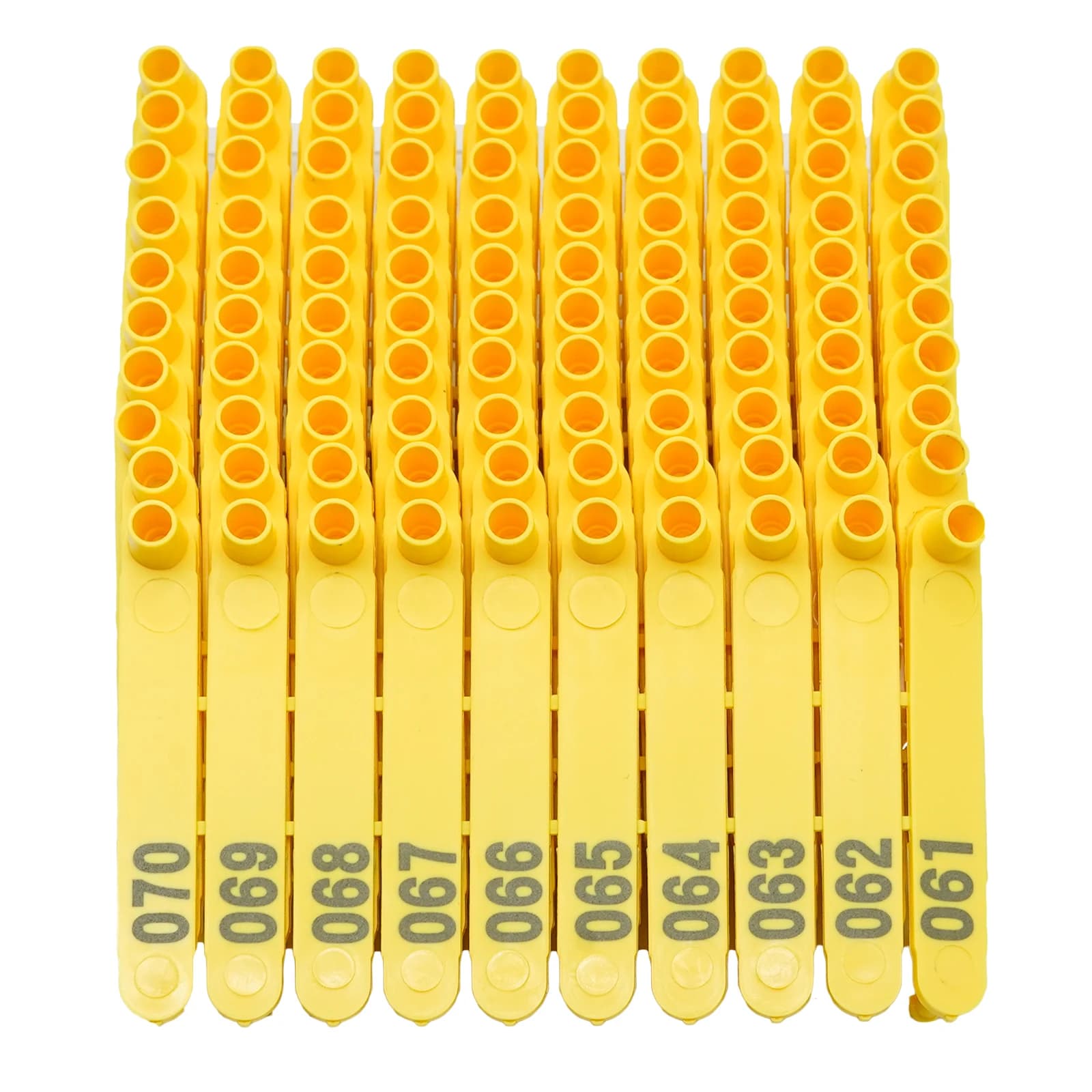 Oreillettes de mouton, 100 pièces, pinces pour étiquette d'oreille, animaux, chien, lapin, matériau 