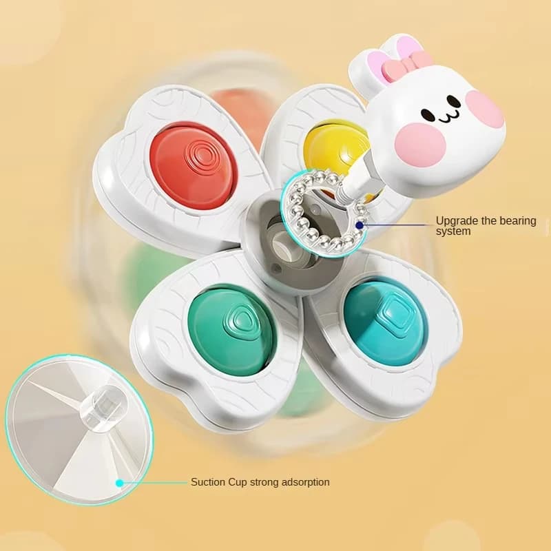 Jouets rotatifs à ventouse pour bébé, bain pour enfants, éducation Montessori, jouets de salle de ba