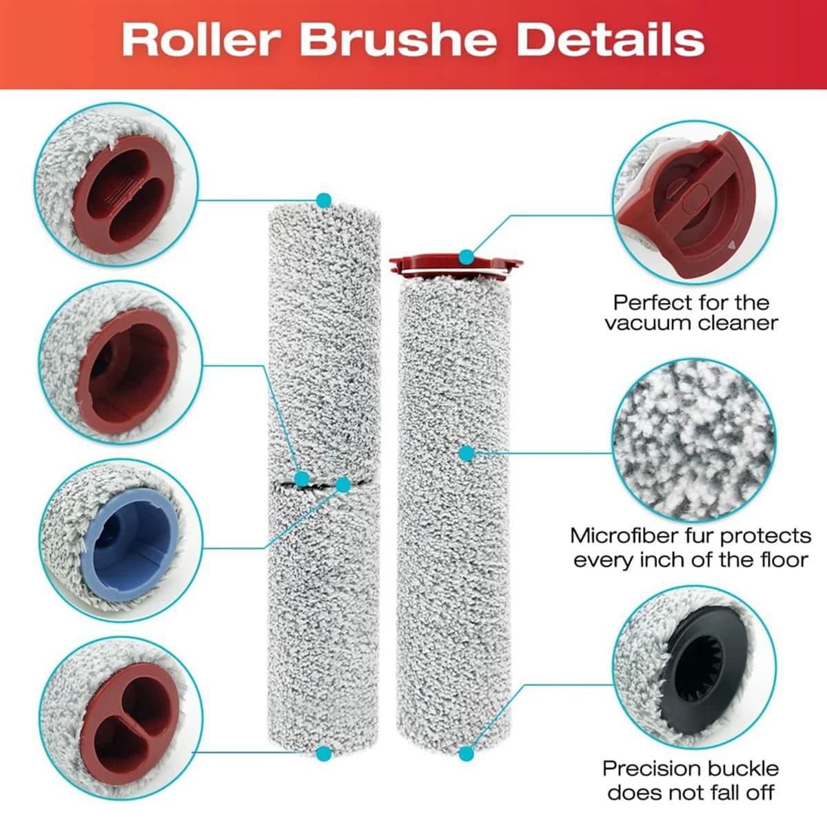 Rouleau brosse et filtre pour aspirateur Roborock Dyad Pro, pièces de rechange pour aspirateur à sec