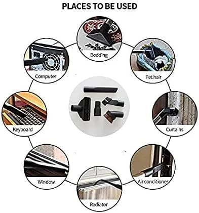 Buse de tête de brosse pour aspirateur, avec adaptateur 32/35mm, pièces de rechange, collecteur de p