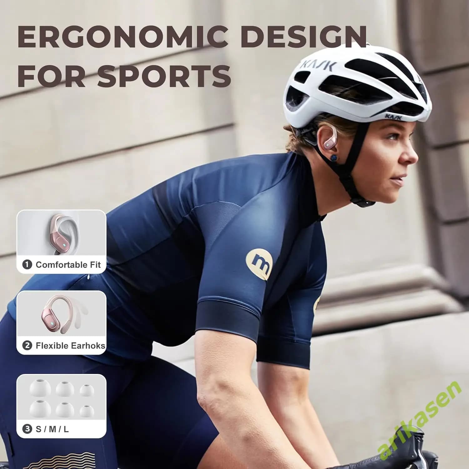 Écouteurs sans fil Bluetooth 5.3 IP7, étanches, avec suppression du bruit ENC, crochets pour basses 