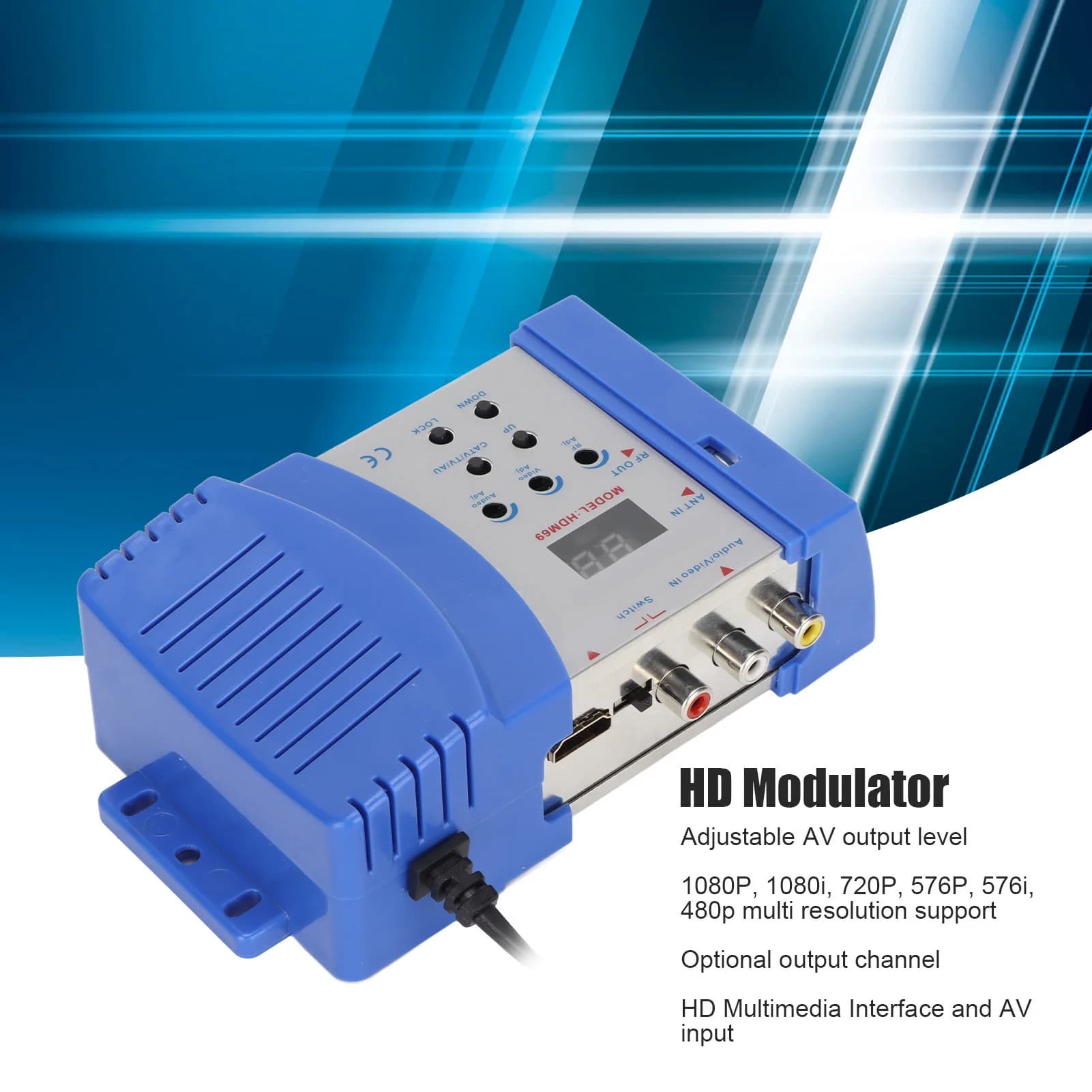 Modulateur HD format PAL NTSC, Interface multimédia HD gratuite, convertisseur AV vers RF pour TV do