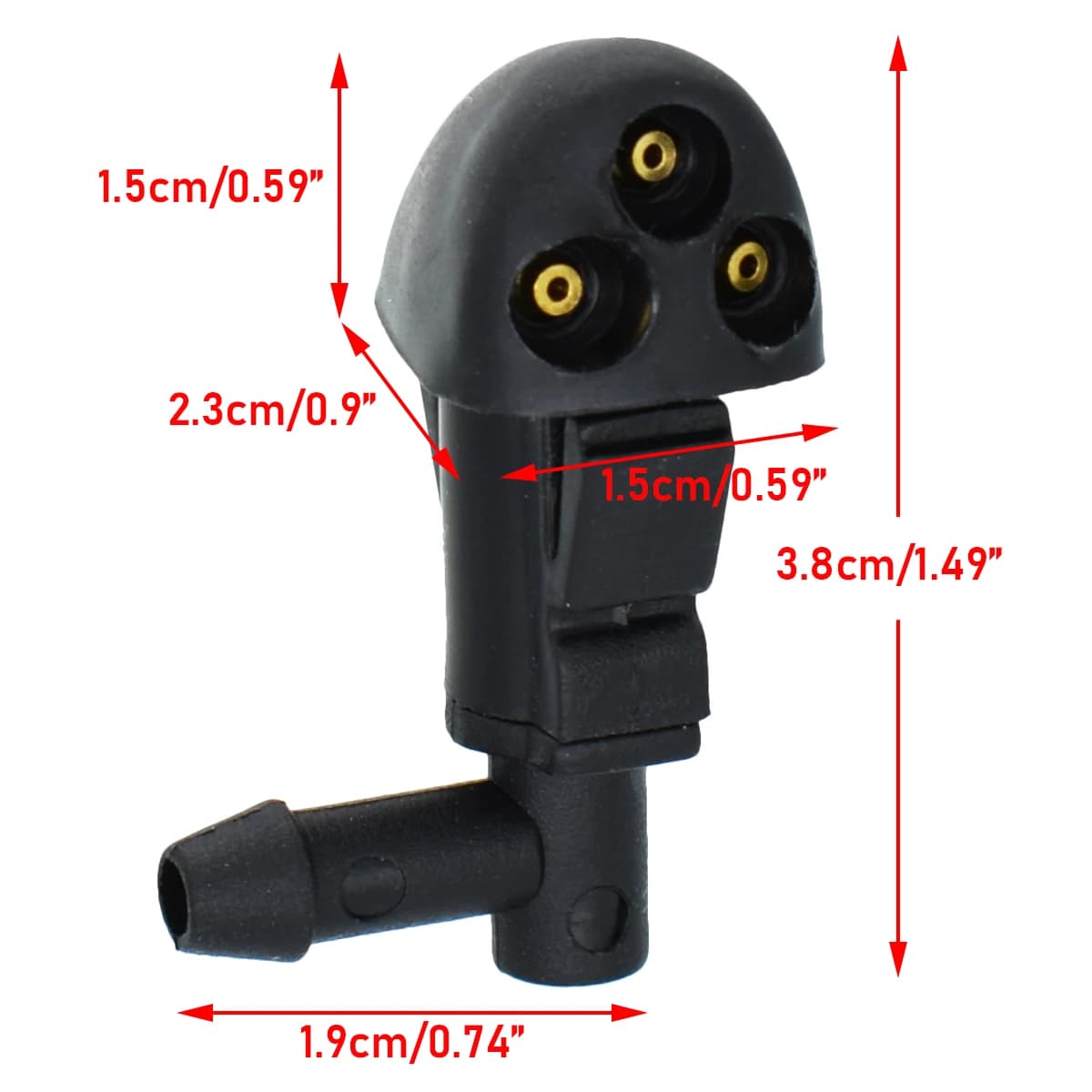Buse de lavage d'essuie-glace avant, tuyau de Jet de pulvérisation pour Chevrolet Cruze MK1 2008 – 2
