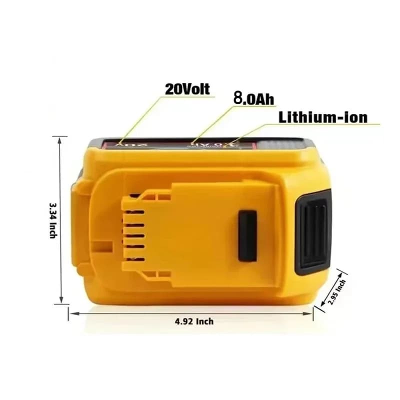 Projecteurs de travail portables à LED sans fil, outil d'urgence, adapté à la batterie Dewalt 18V, p
