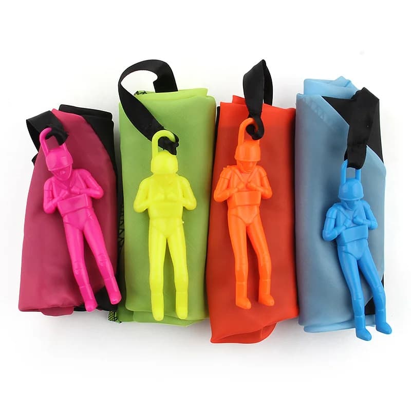 4Pc Main Lancer Parachute Enfants Mini Parachute En Plein Air Plage Jouet Éducatif Parent Enfant Div