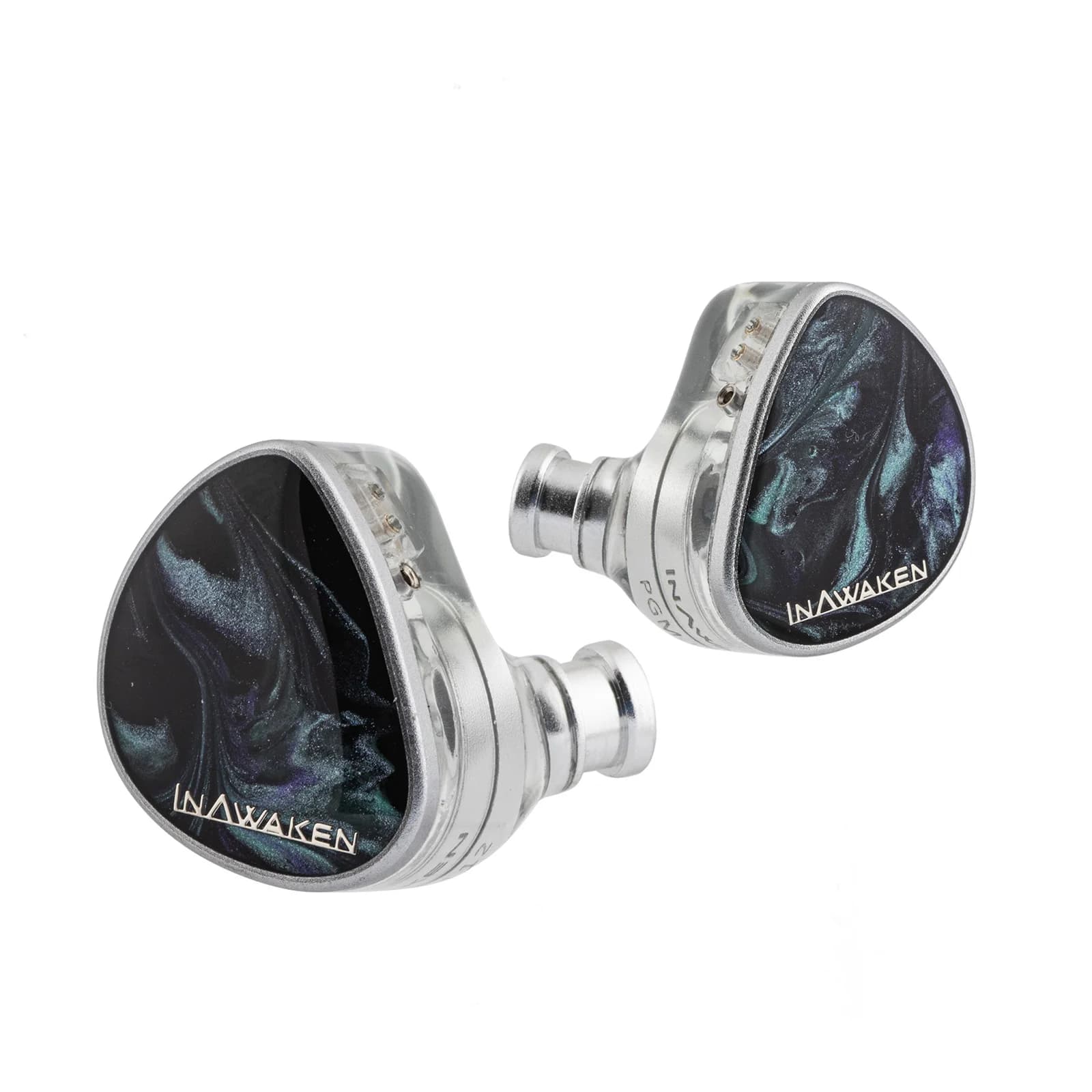 INAWAKEN DAWN Ms casque IEM à pilote dynamique à diaphragme violet-or avec câble blindé OFC pour mus