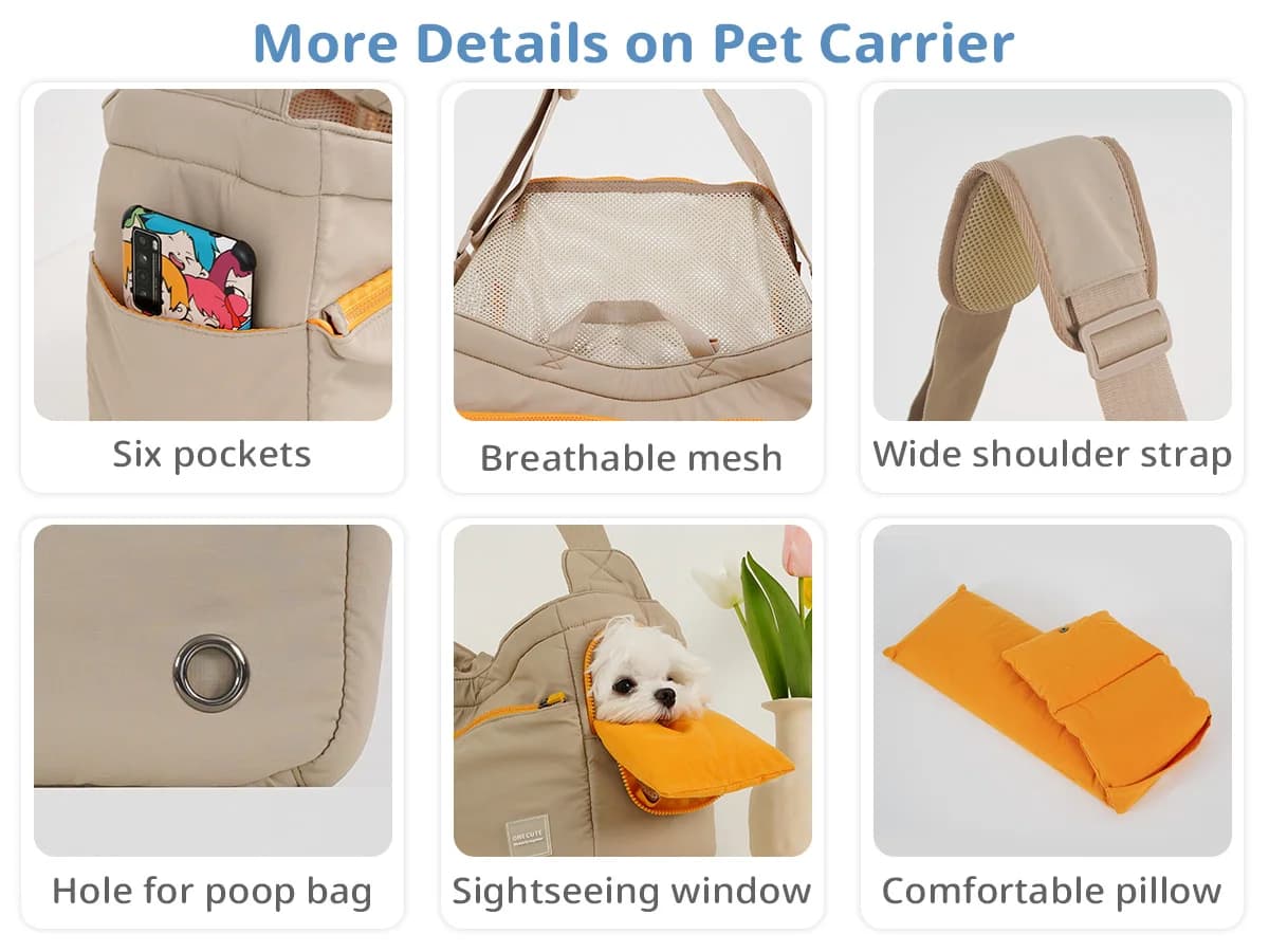 Sac à dos pliable pour animaux de compagnie, pour petits et moyens chiens, sac de voyage pour chiens