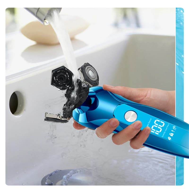 Rasoir électrique rotatif ZOZEN, tondeuse à barbe rechargeable, machine à raser pour hommes, utilisa