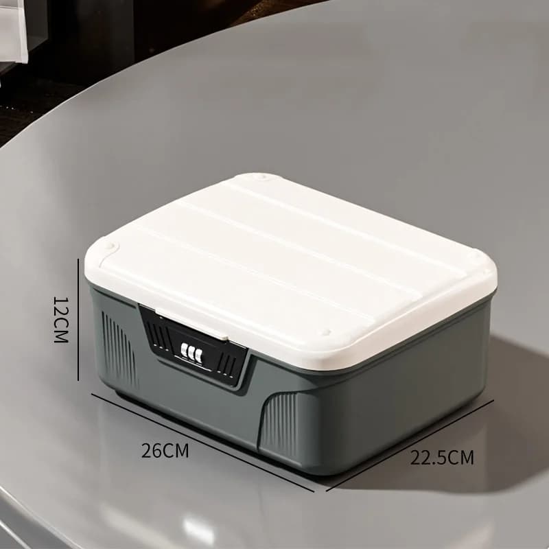 Coffre-fort avec mot de passe numérique, coffre-fort pour passeport, médicaments, étui de rangement 