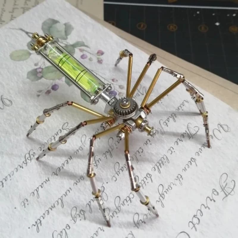 Kit de modèle d'araignée biochimique en métal, jouet d'assemblage d'insectes mécaniques Cyberpunk, P