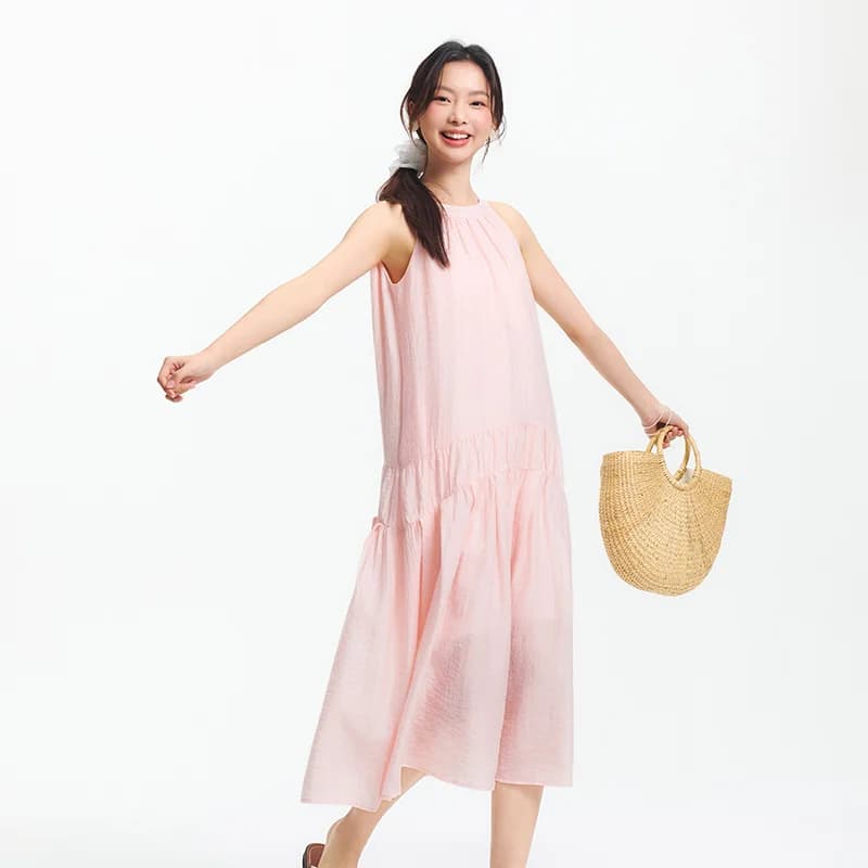 SEMIR-Robe Longue à Deux Voies pour Femme, Tenue de Plage, Dos aux, avec Nministériels d Papillon, p