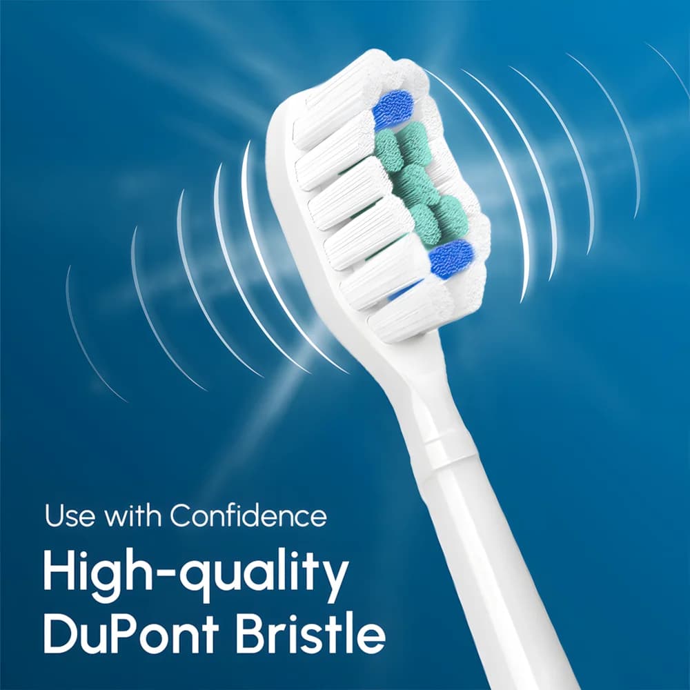 Têtes de brosse à dents de rechange, 8 pièces, compatibles avec la brosse à dents électrique Philips