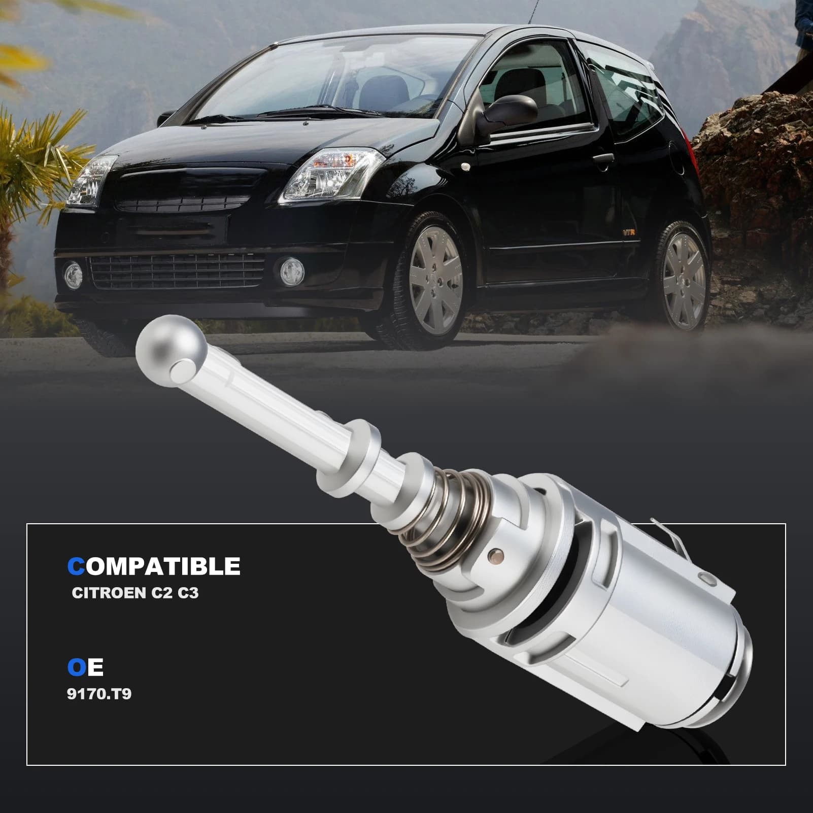 Baril de serrure de porte avant gauche avec Kit de clés 9170.T9 pour citroën C2 C3 1/MK1 2002-2010 P