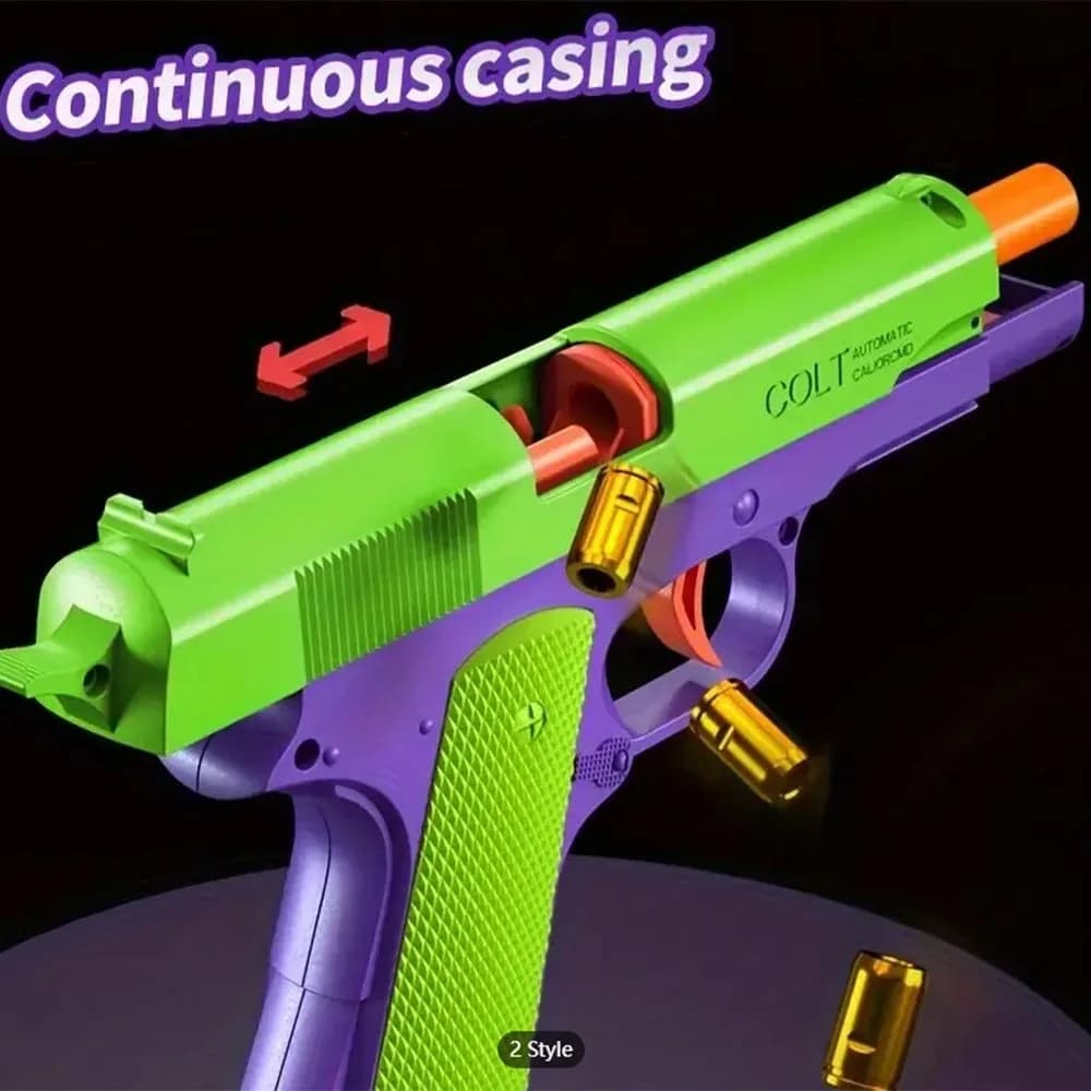 Balles de pistolet jouet à éjection de coquille pour M1911 SIG17 USP, accessoires réutilisables, jeu