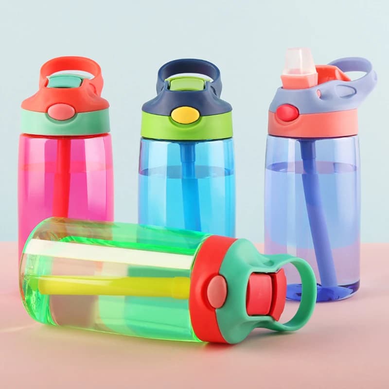 Bouteille d'eau portable avec paille pour enfants, tasse de fitness pour filles, voyage, HI Gym Spor