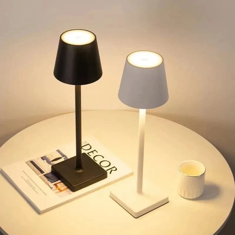 Lampe LED Tactile Sans Fil, Rechargeable par USB, Éclairage d'Ambiance, pour Table, Bar, Restaurant,