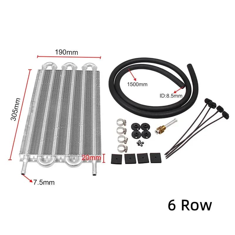 Refroidisseur d'huile de Transmission à distance en aluminium, 10 rangées, 8 rangées, 6 rangées, 4 r