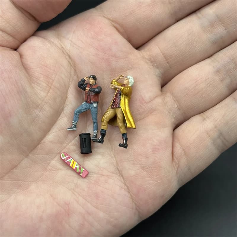 Figurine classique de retour vers le futur II, échelle 1/64, modèle Martin et Dr. Brown, Diorama Min