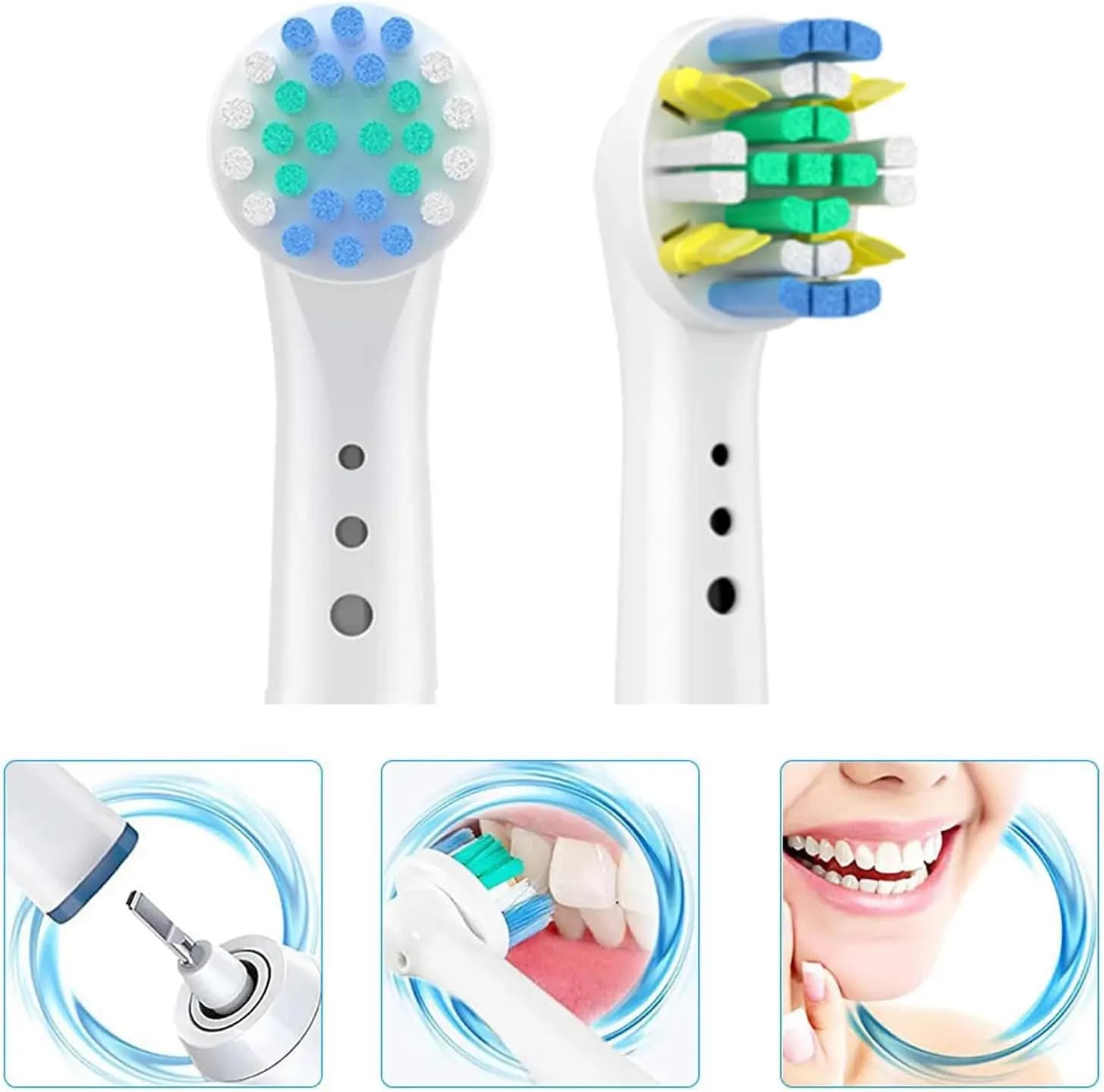 Têtes de brosse de rechange pour modèles de brosse à dents Oral b Braun Floss Action Pro7000 Pro 100