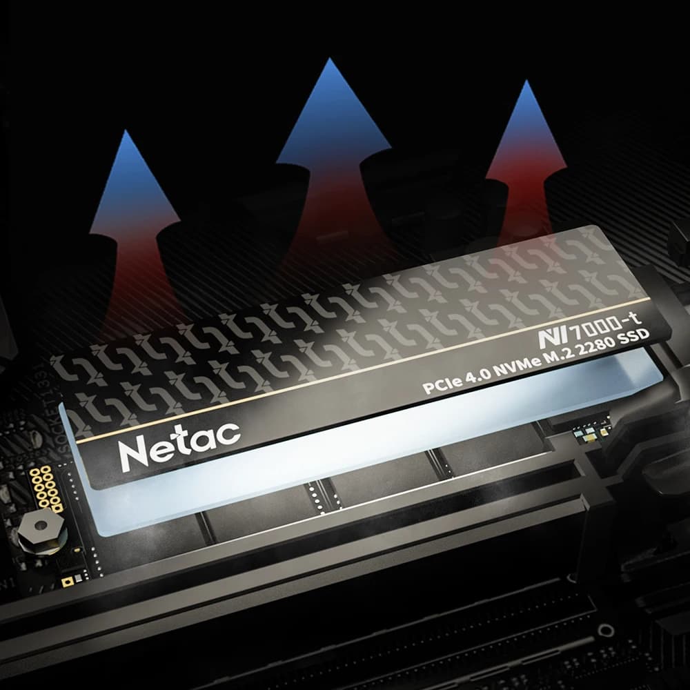 Netac 7400 mo/s SSD NVMe 4 to 2 to 1 to 512 go ssd M.2 2280 PCIE4.0x4 disque dur à semi-conducteurs 