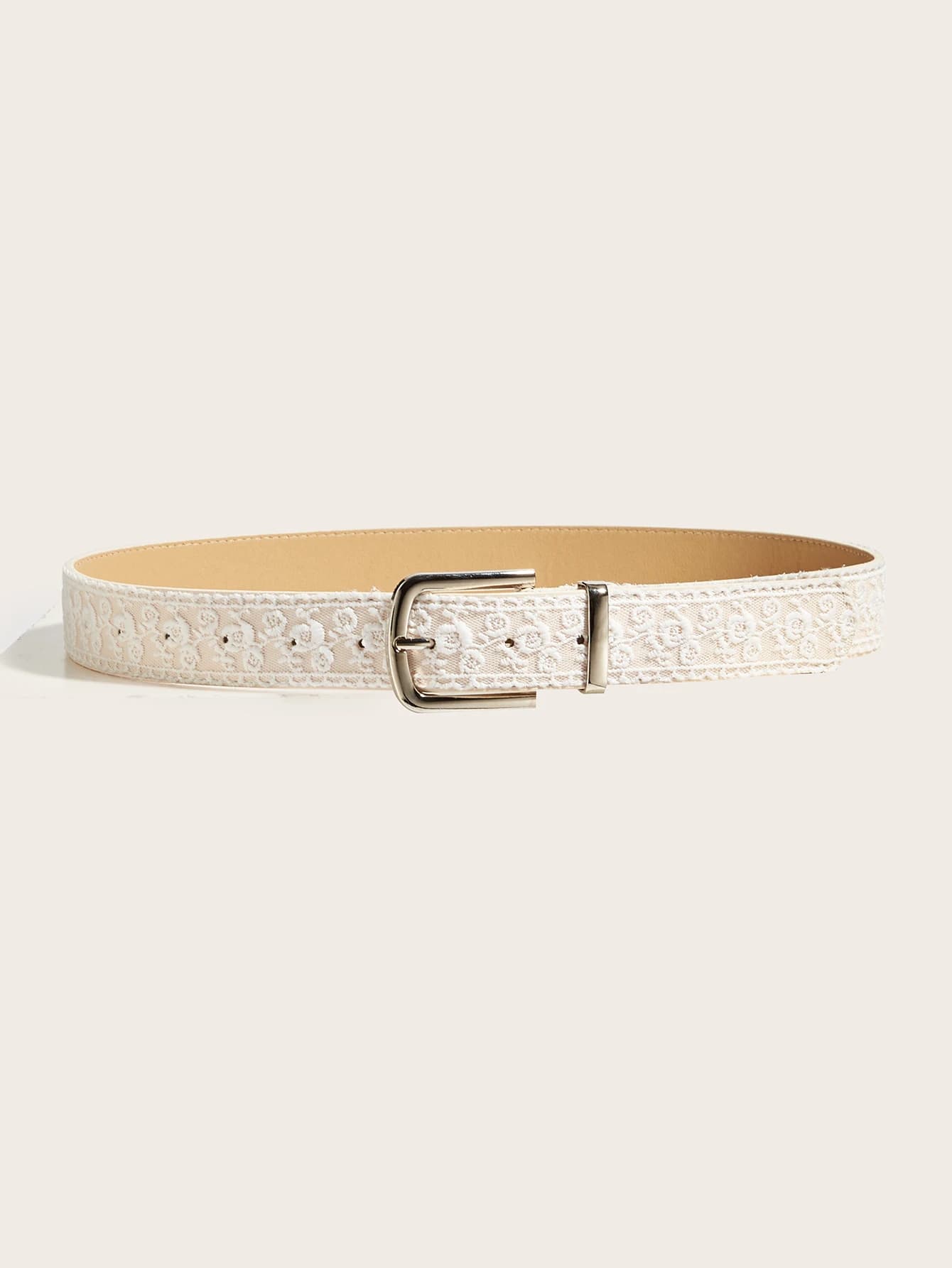 Ceinture élégante à boucle ardillon en dentelle, ceinture en cuir à la mode pour femmes, accessoire 