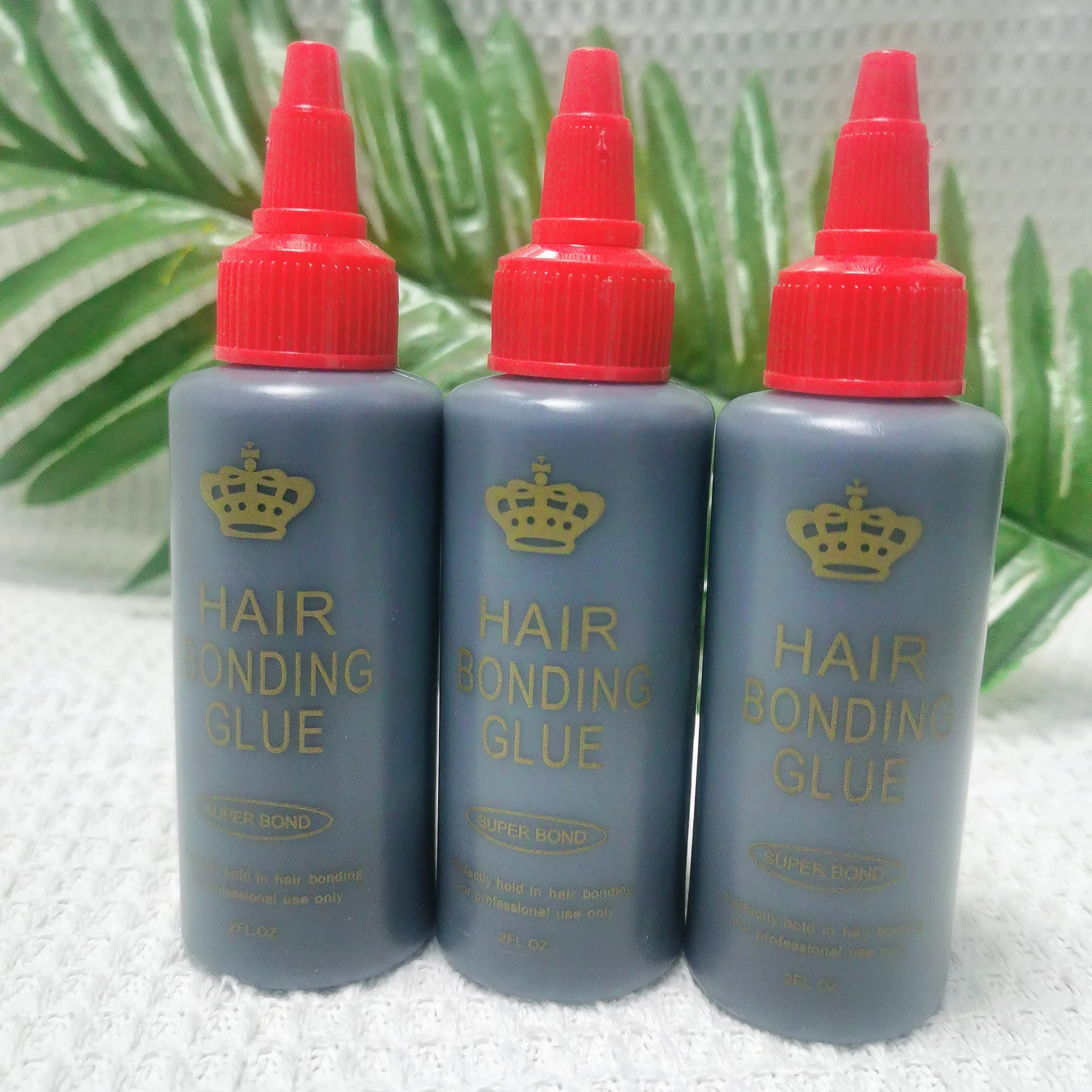 Colle pour tissage de cheveux noire 1 oz/2 oz/4 oz 30 ml/60 ml/118 ml, colle pour tissage de cheveux