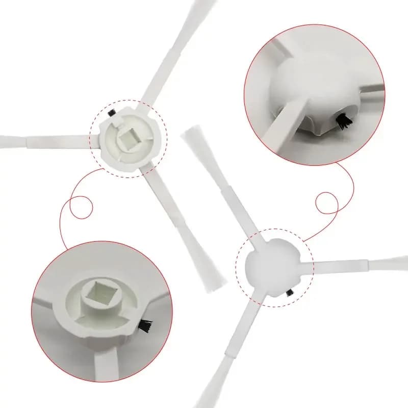 Pour Dreame D9 / D9 Max /Trouver LDS Finder Robot aspirateur rouleau brosse latérale vadrouille filt