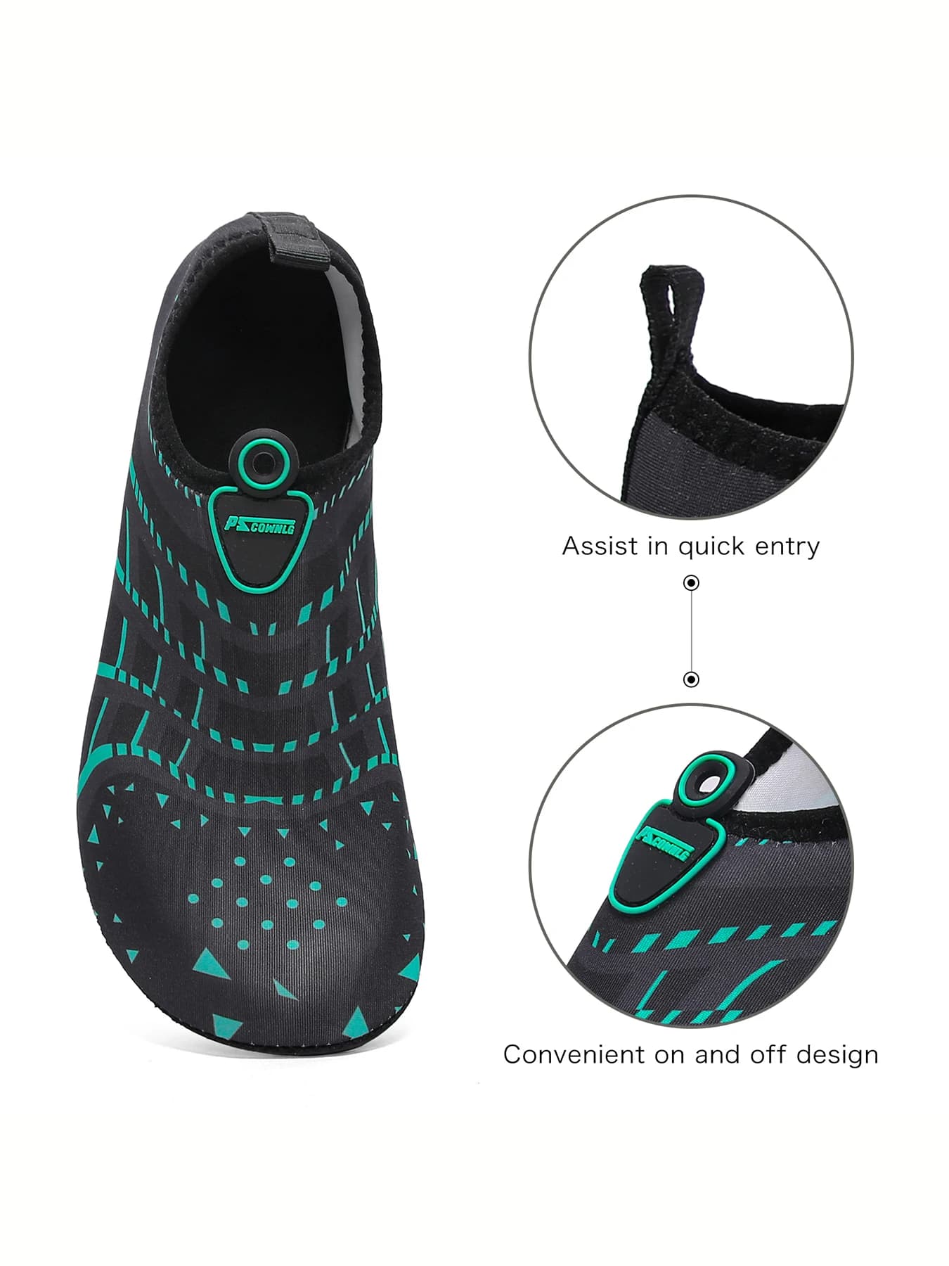 Nouvelles chaussures de plage Wading chaussures en amont chaussettes d'eau antidérapantes chaussures
