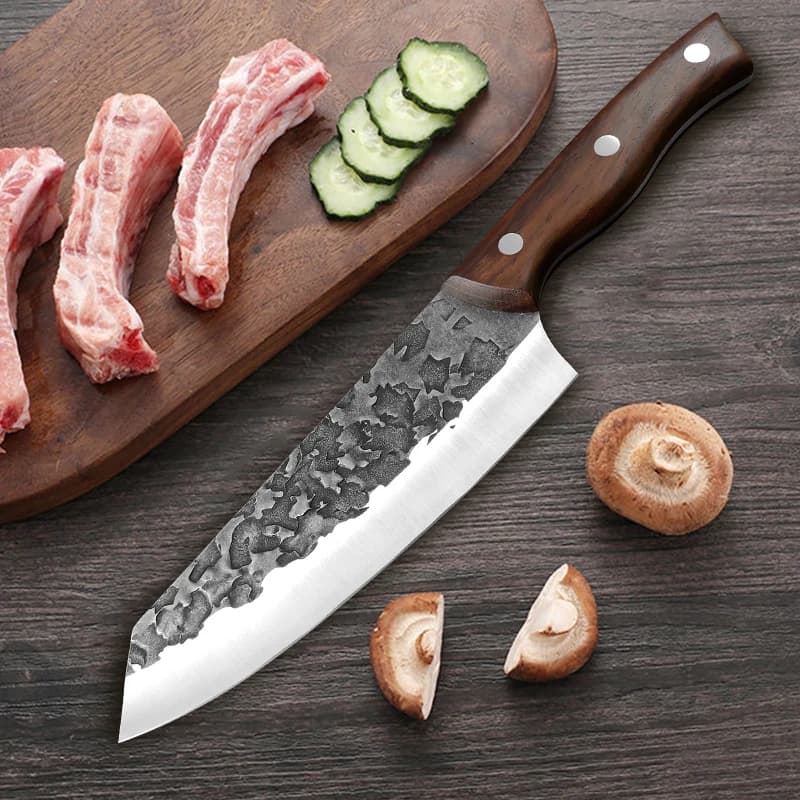 Couperet à viande couteau de cuisine de boucher en acier inoxydable hachage de viande Chef poisson l