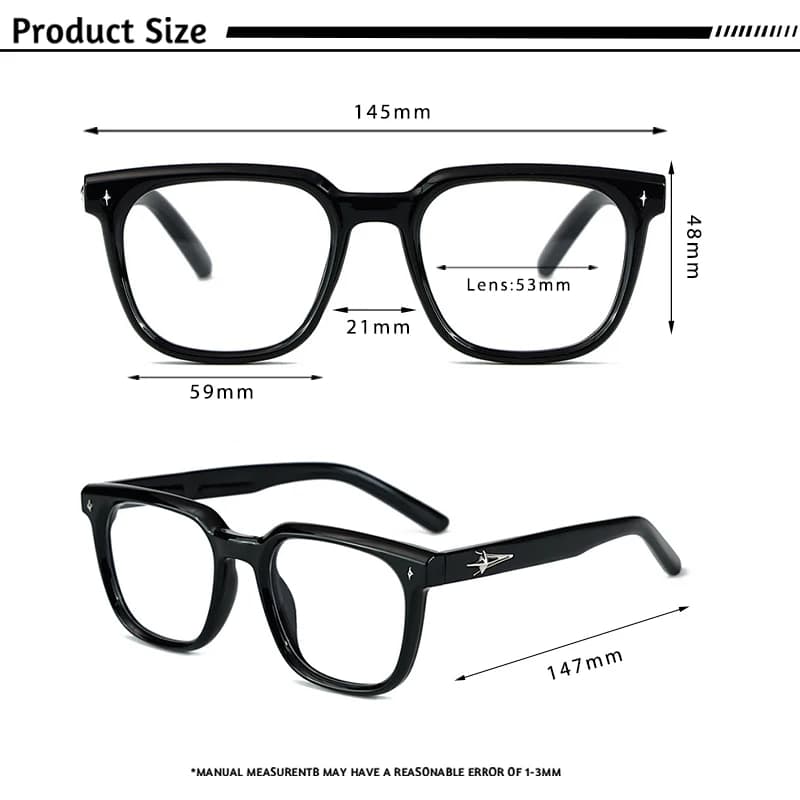 CATERSIDE lunettes à lumière plate hommes marque Design TR90 montures carrées lunettes femmes affair