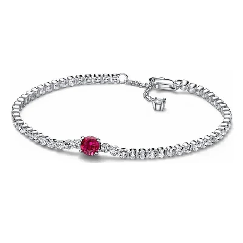 Bracelet de tennis étoile en argent sterling 925 pour femmes, de haute qualité, à la mode, classique