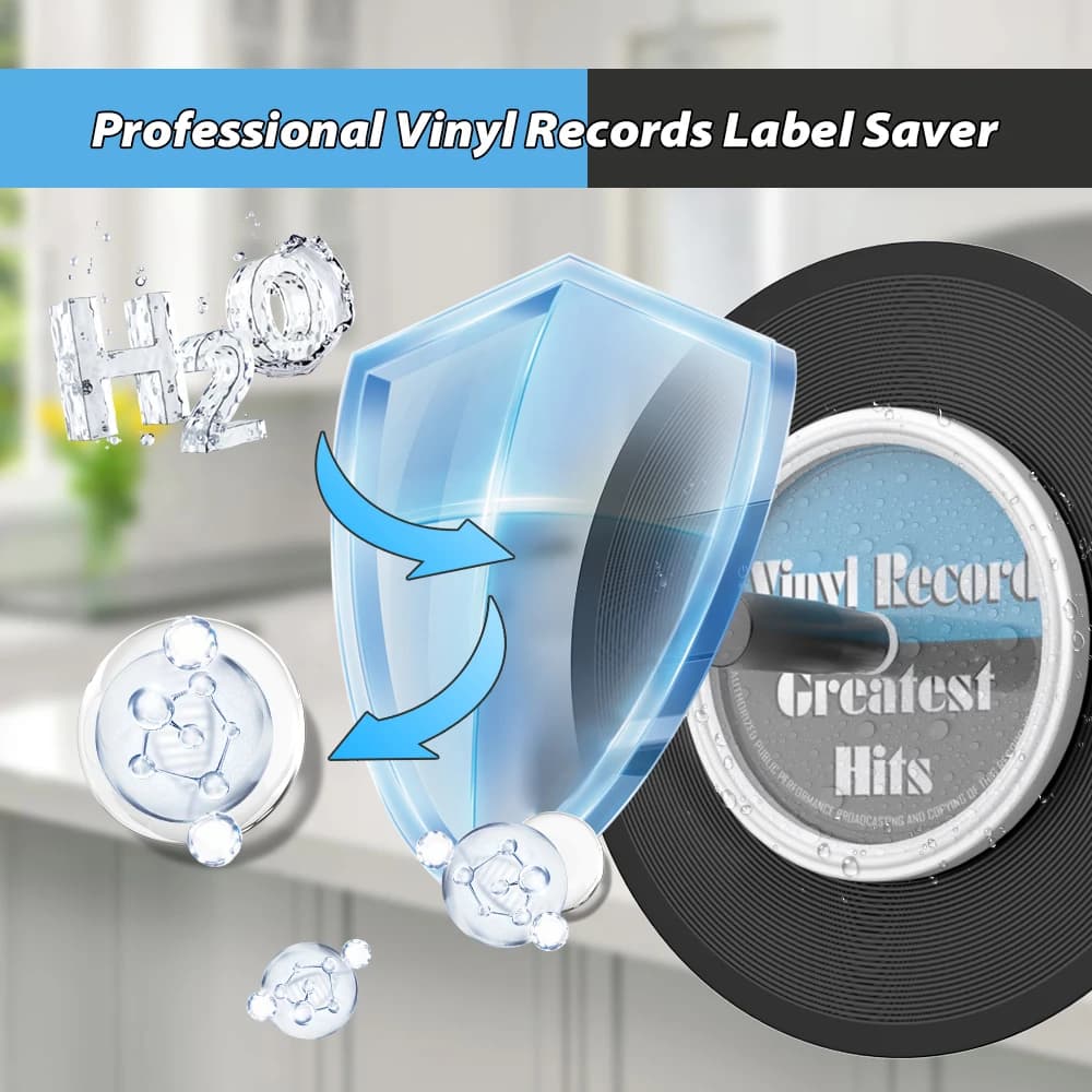 Pince de nettoyage de disque vinyle LP, protecteur d'étiquette de disque vinyle, outil de nettoyage 